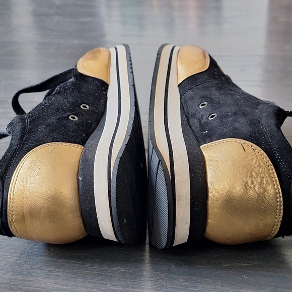 Sonia Rykiel Black & Good Platform Sneakers Sz 38 / 8 - Picture 8 of 12